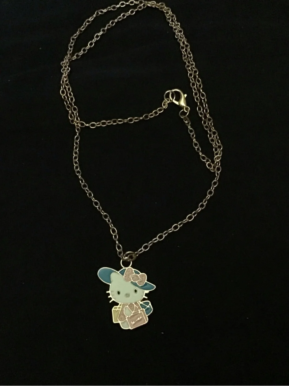 Sanrio Hello Kitty Pink & Blue Travel Pendant Necklace - Kids Accessories